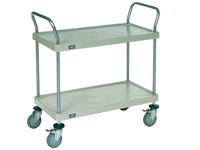 Nexel® Solid Plastic Shelf Utility Carts