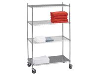 AliMed® Wire Linen Carts with Solid Bottom