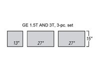 Support Surfaces for MRI GE 1.5T & 3T Tables, 3-Pc. Set