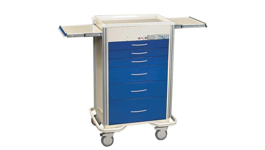 AliMed® Select Series 6-Drawer Cart, Proximity Lock, 30
