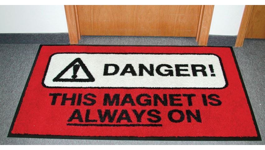 MRI Floor Mat Carpet Warning Sign