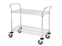 Quantum® Wire Utility Cart, 2-Shelf