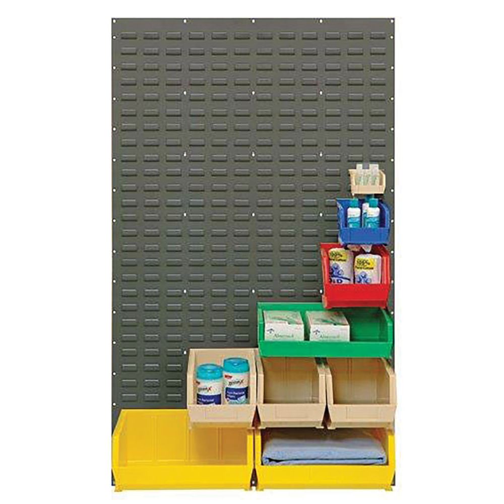 Hanging Storage Bins on Wall Panel Racks Inventory Shelves Supply Room  Quantum