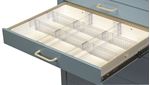 AliMed® Cart Accessory, Full Drawer Tray w/Dividers/Ampule Holders/Rails