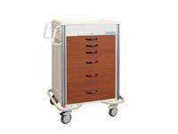 AliMed® Select Series 6-Drawer Wood-Look Cart, Electronic Lock