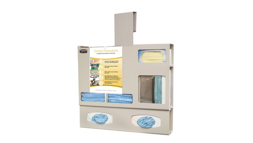 Bowman® Protection System Isolation Kit, Wide, Double-Glove, Clip-On Sign, Door Hanger 