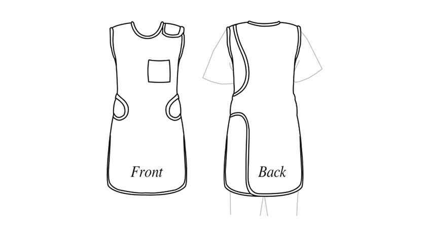AliMed® Perfect Fit™ Reverse Wraparound Apron