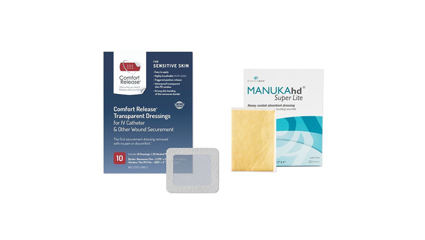 Comfort Release® Transparent Dressings with MANUKAhd® Super Lite Pads and Alcohol Prep Pads