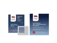 Comfort Release® Transparent Dressings with Silver Foam Pads and Alcohol Prep Pads