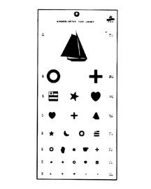 Kindergarten Eye Chart