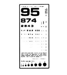 Snellen Pocket Eye Chart