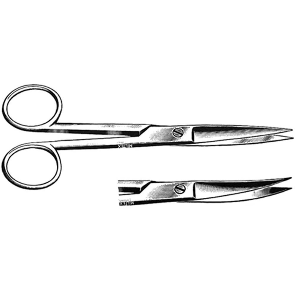 Scissors, Surgical, Sharp/Blunt Points, Curved Blades, 6.5
