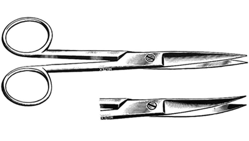 Operating Scissors, Straight and Curved
