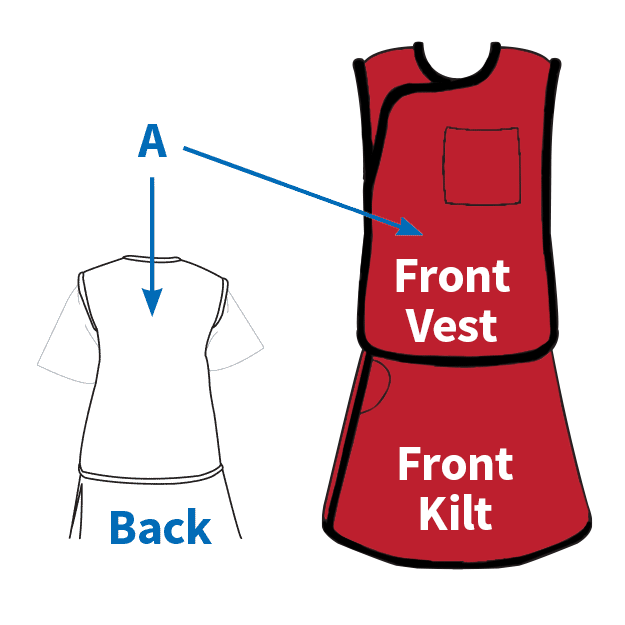 Standard Vest and Kilt Apron for Men