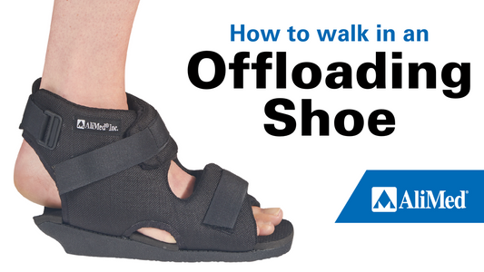 How to walk in an offloading shoe