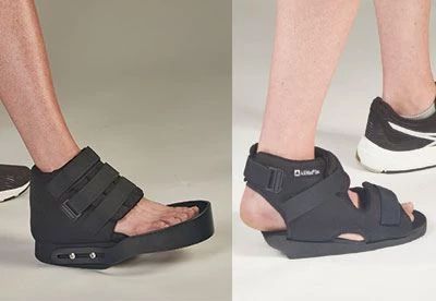 individuals wearing open heel and open forefoot orthosis