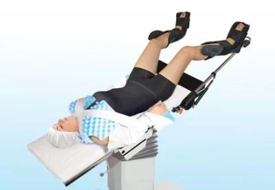 patient on operating table in trendelenburg position