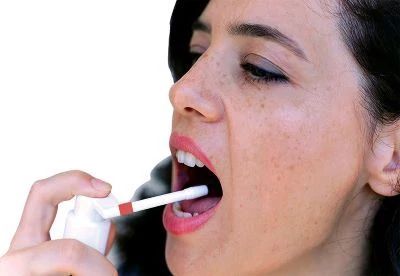 woman using therasip