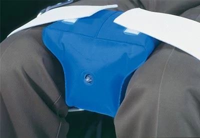 person using abduction wedge