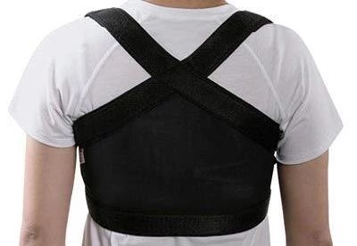 person wearing back support