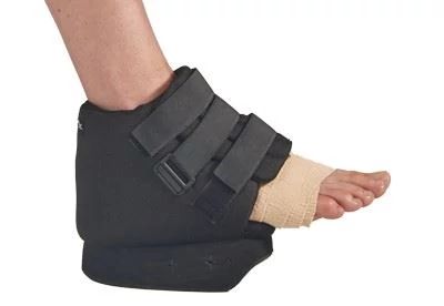 person wearing open forefoot orthosis