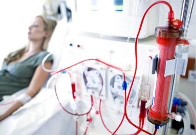 patient doing dialysis