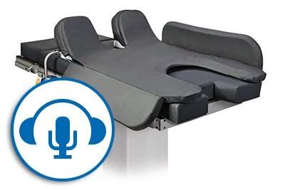securefit trendelenberg positioning system with alitalks podcast logo
