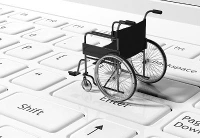 wheelchair on keyboard