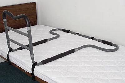 bed rail on bed