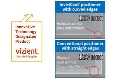 Vizient logo with invisicoat patient positioners information"