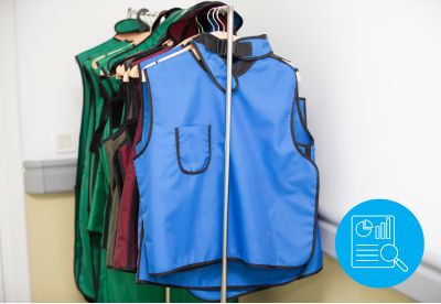 aprons on apron rack