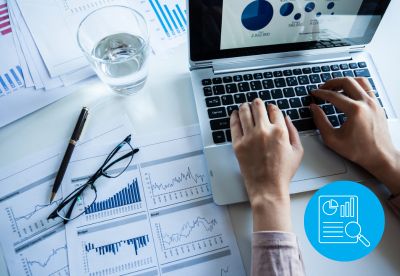 person typing on computer