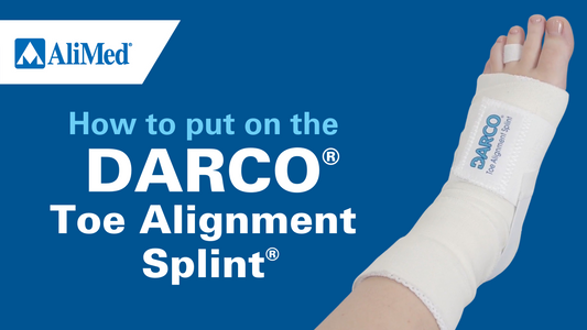 How to put on the DARCO® Toe Alignment Splint®