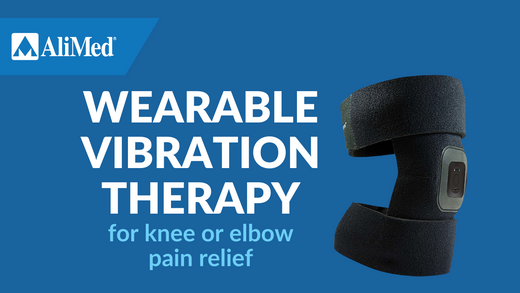 Wearable vibration therapy for knee or elbow pain relief