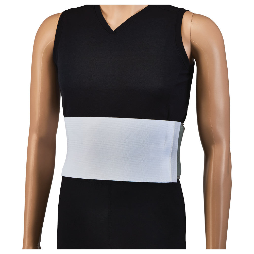 thoracic rib belt in use