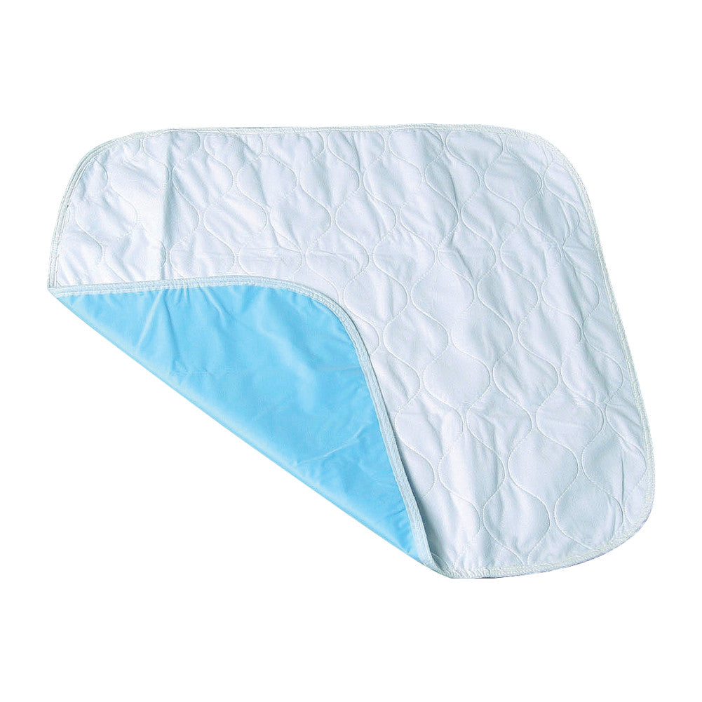 deluxe underpad folded over with blue bottom lining