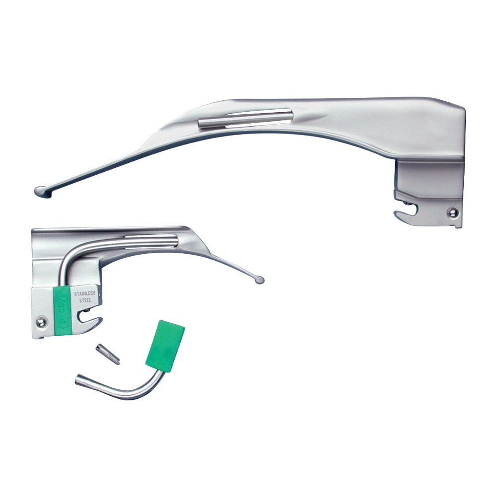 satin miller fiber optic laryngoscope blade