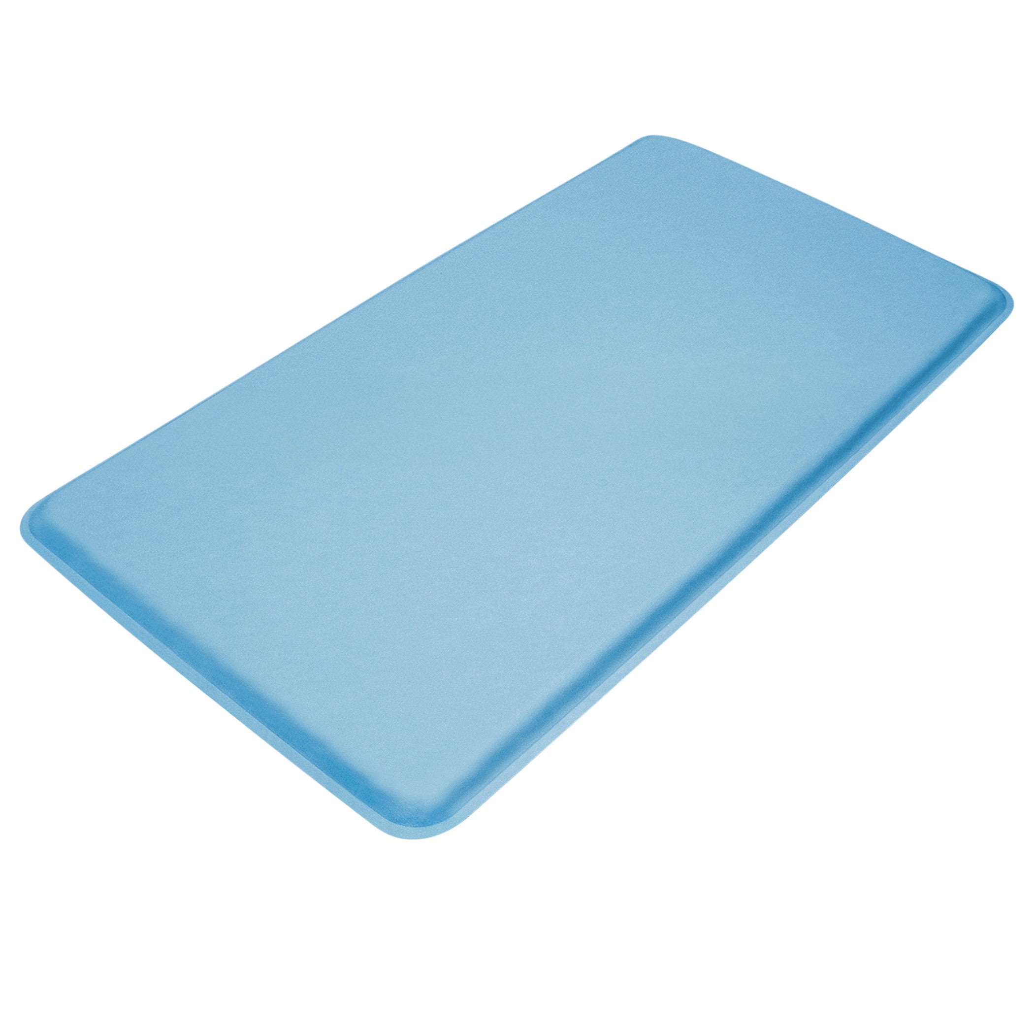 GelPro Medical Mat, a rectangular blue anti-fatigue mat with rounded edges, designed for comfort and support in clinical settings.