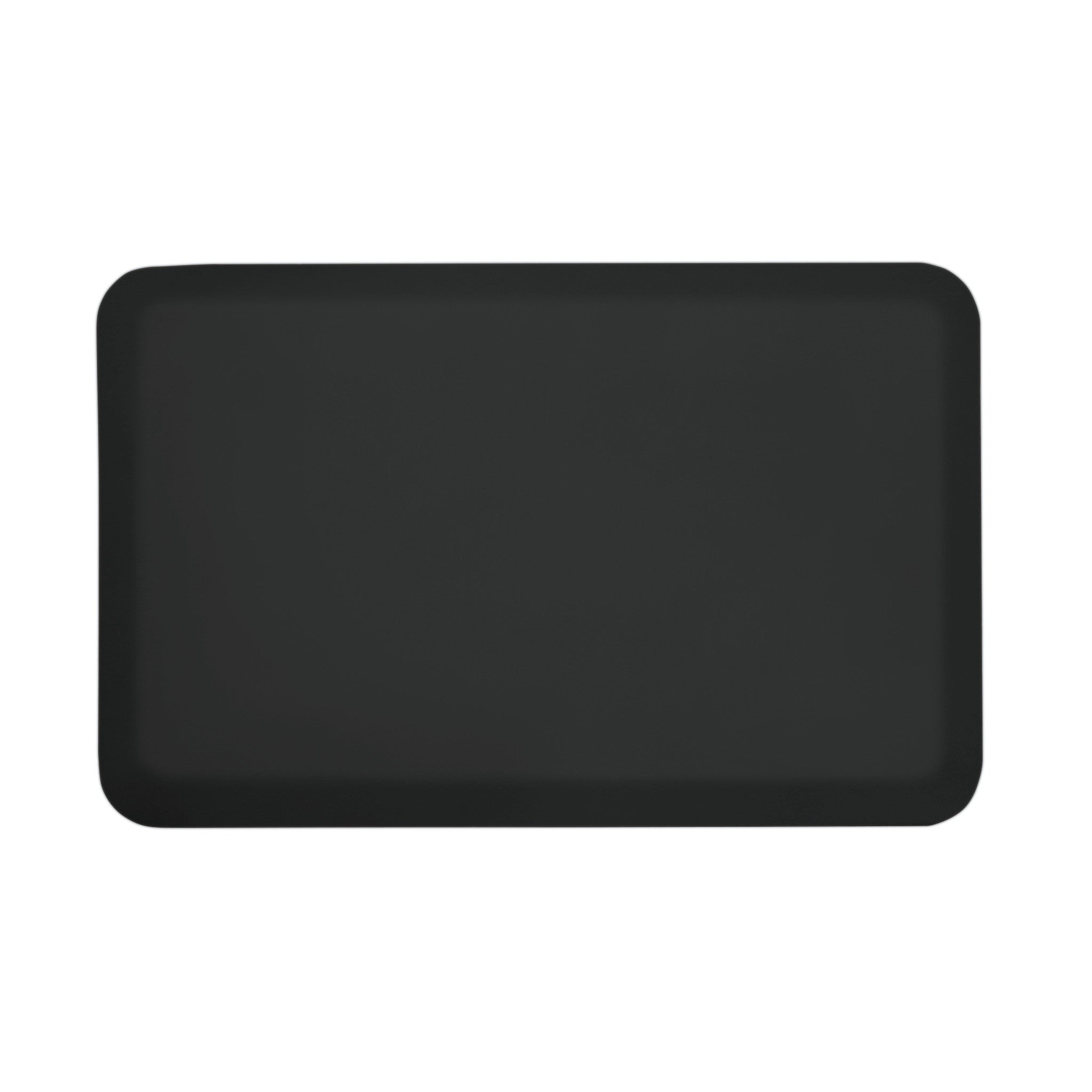 GelPro NewLife EcoPro Anti-Fatigue Mat in black, featuring a rectangular shape with slightly rounded corners on a white background.