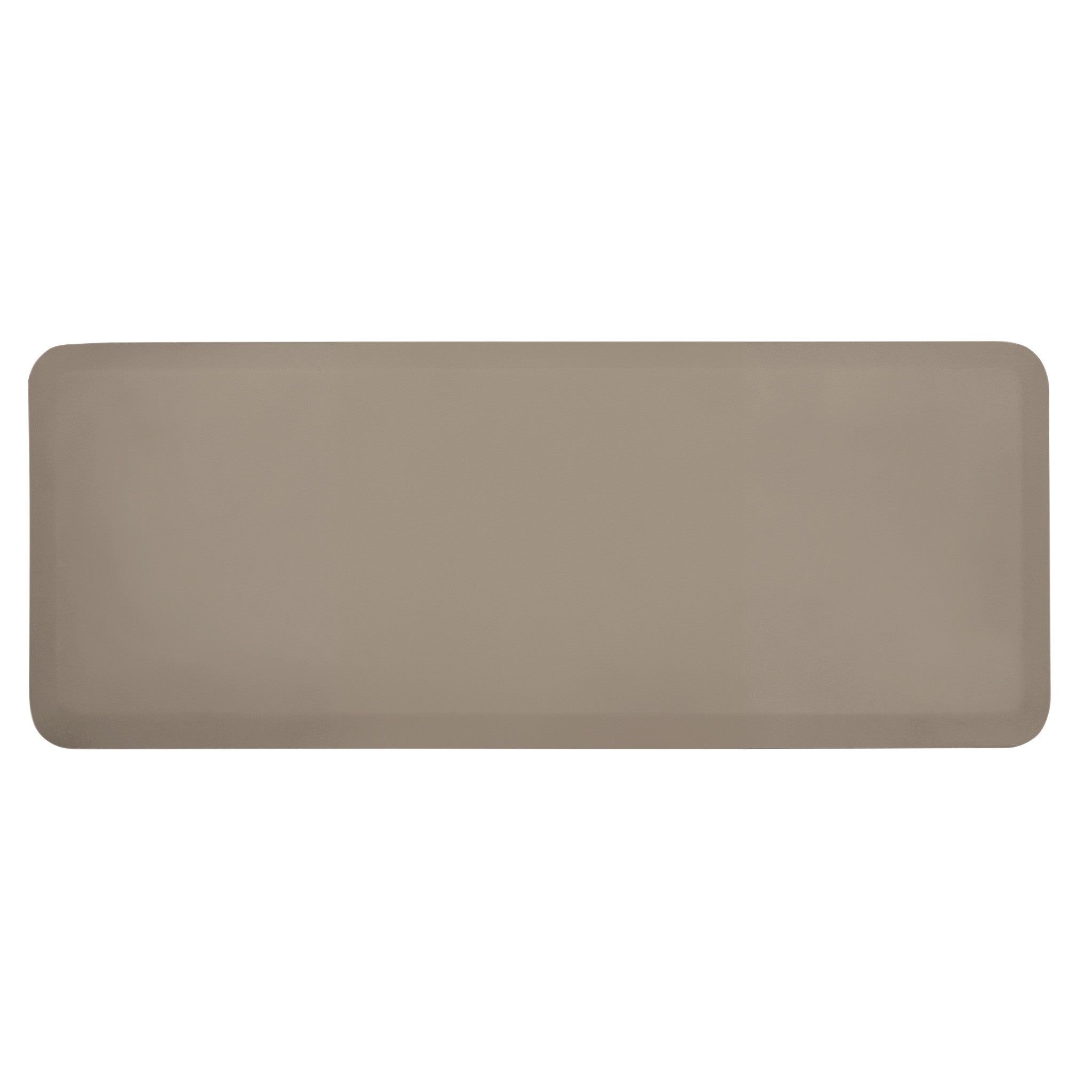 GelPro NewLife EcoPro Anti-Fatigue Mat in beige, featuring a rectangular shape with rounded corners.