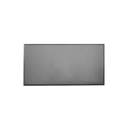 ERGOMAT Basic Smooth Anti-Fatigue Mat with a textured, gray surface on a white background.