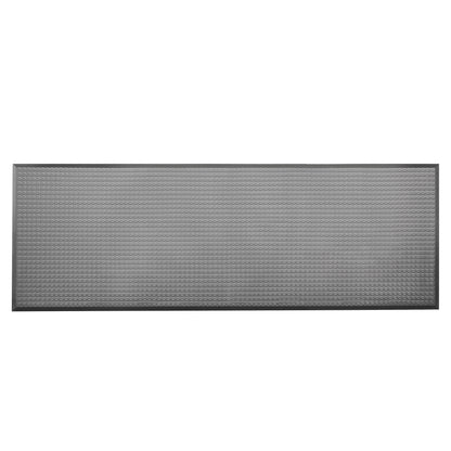 ERGOMAT Basic Smooth Anti-Fatigue Mat, gray with a textured surface, rectangular shape, designed for comfort while standing.