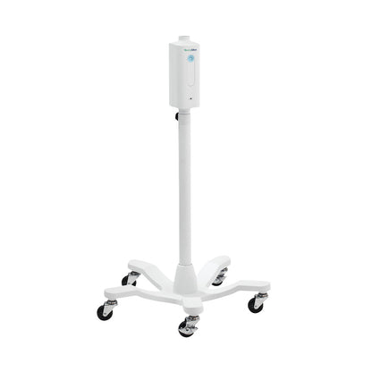 Mobile Stand for Welch Allyn Green Series Exam Light IV with a sturdy base and four caster wheels for easy movement.