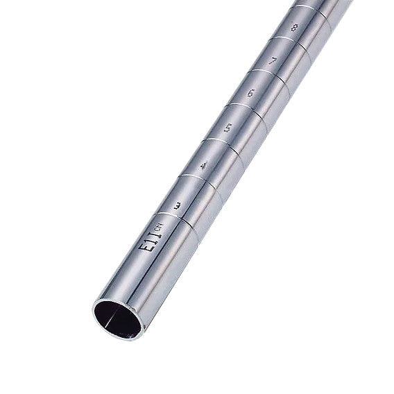 This is a metallic ring sizer gauge with marked measurements. Product name: AliMed Standard-Duty Wire Shelving Ring Sizer Gauge.