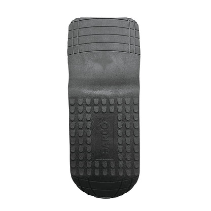 The sole of a DARCO OrthoWedge Shoe, featuring a textured grip and "DARCO" branding in the center.