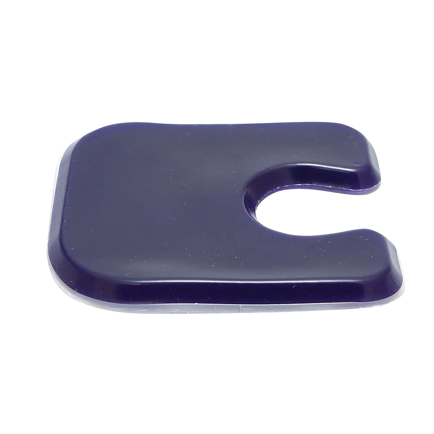 A dark blue U-Shape Gel Callus Pad with a cutout in the center, used to cushion and protect the foot from pressure and friction.