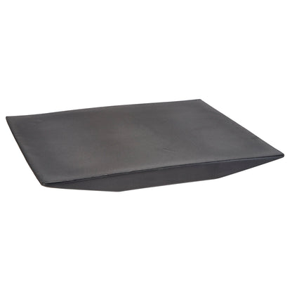 AliMed Solid Seat Insert (SSI), a black, wedge-shaped cushion designed to provide firm support for seating.
