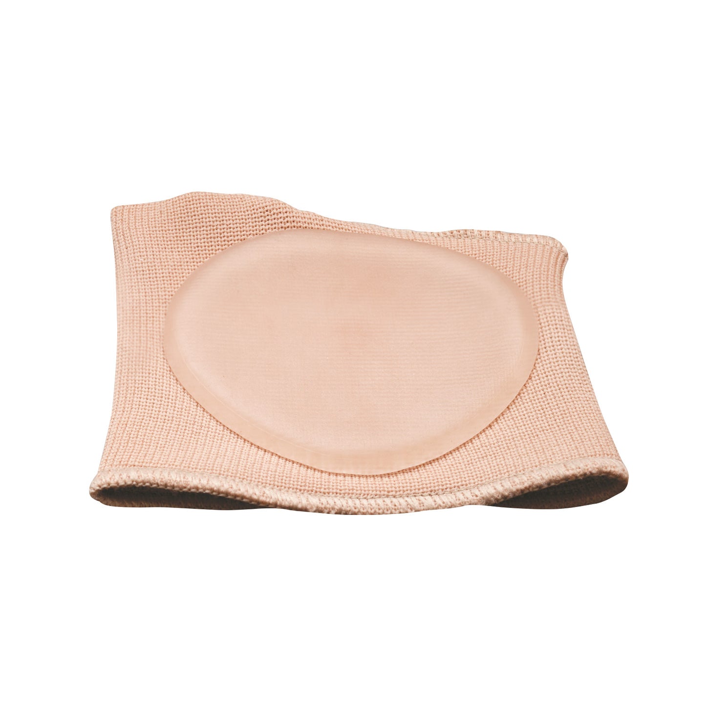 Silipos Universal Gel Strap with a beige elastic band and a round gel pad, designed for cushioning and compression.