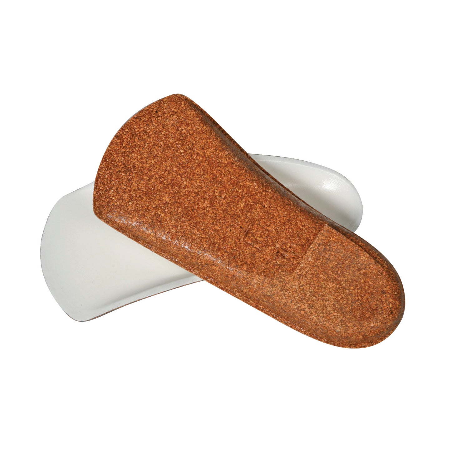 AliMed FREEDOM 5 Degree Posted BFO Half Sole Orthotic with cork upper and white base, designed for foot support and alignment.