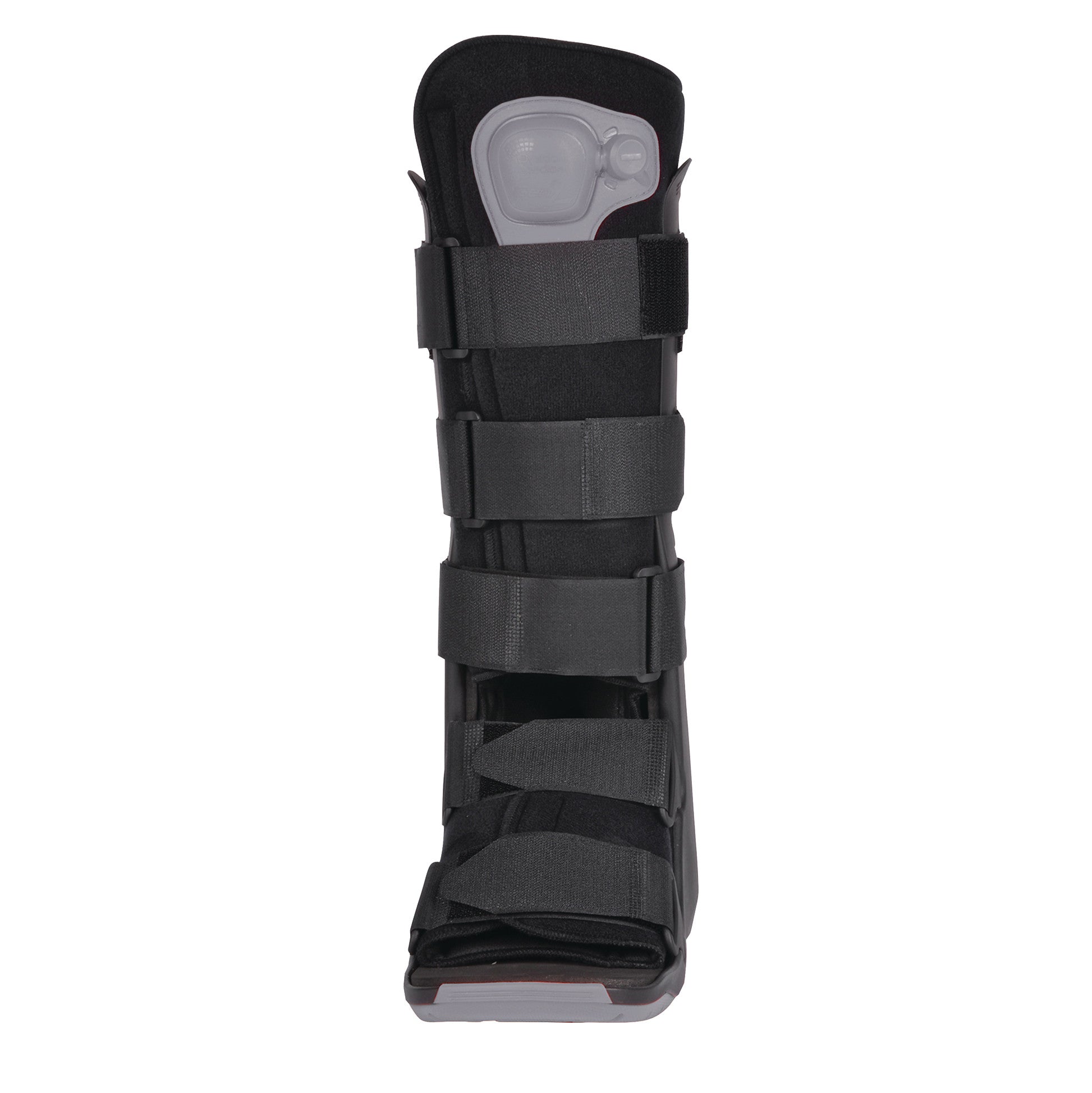 The Ovation Medical Gen2 Standard Pneumatic Walker Boot is a black orthopedic boot with adjustable straps for foot and ankle support.